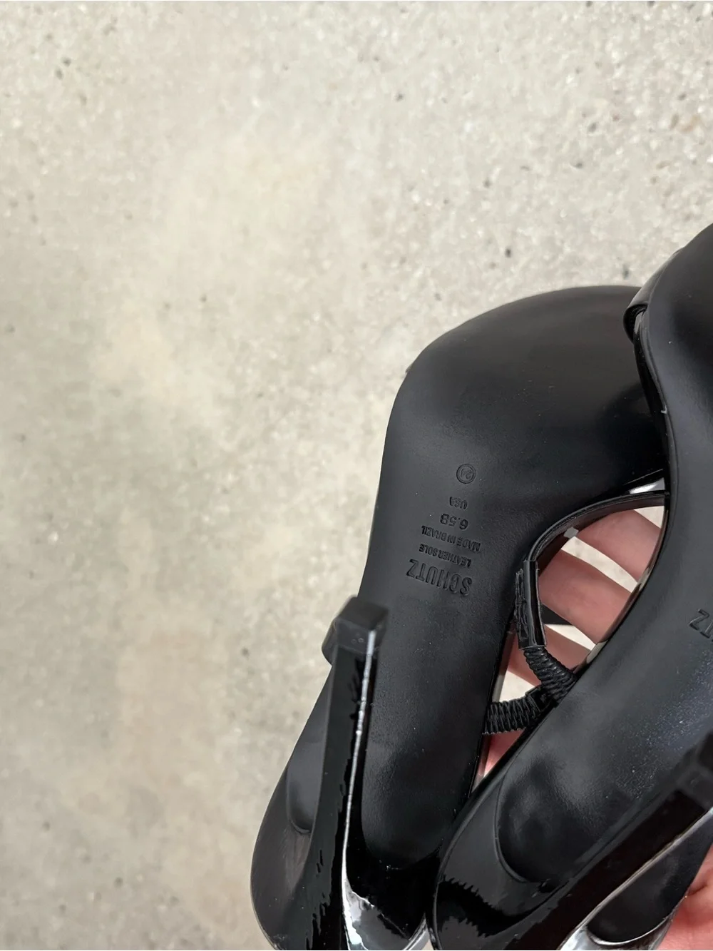 SCHUTZ polished patent